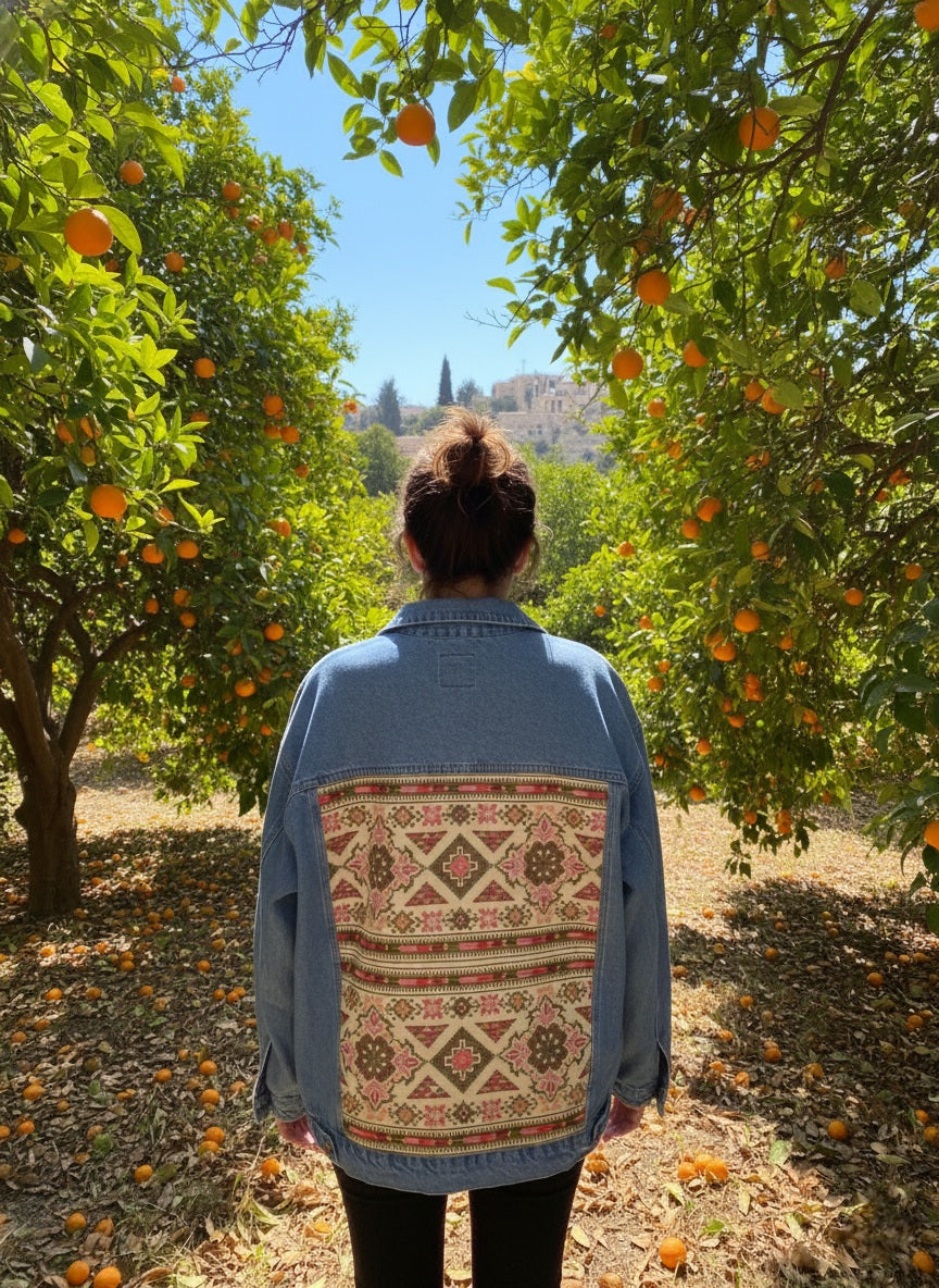 Embroidery denim jeans jacket