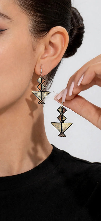Embroidery earring 1